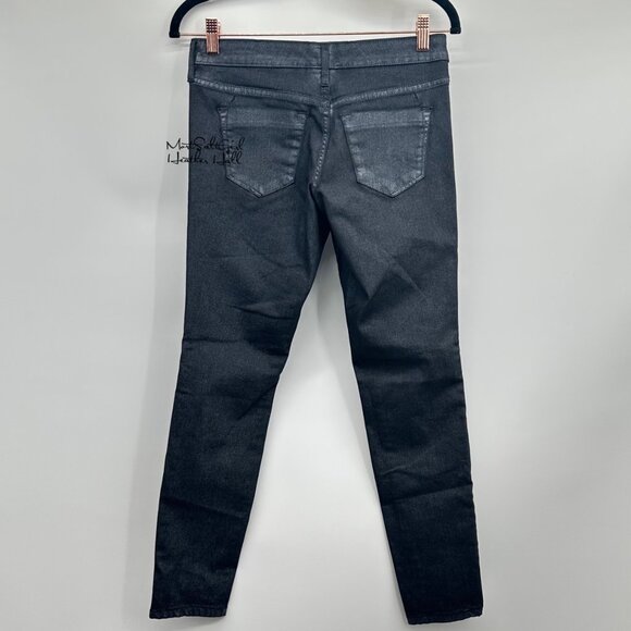 Mossimo Women's Black Silver Metallic Mid-Rise Jegging Size 0/25 - Picture 4 of 5